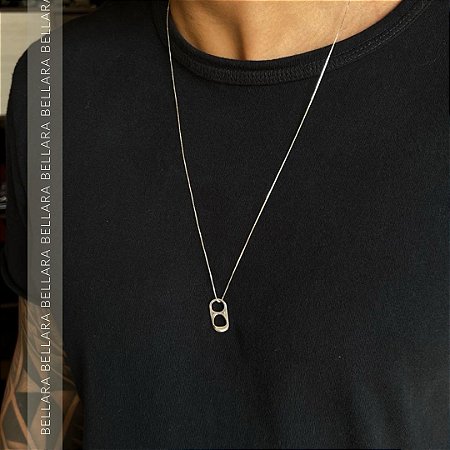 CORRENTE MASCULINA PRATA 925 LACRE VENEZIANA 70 cm