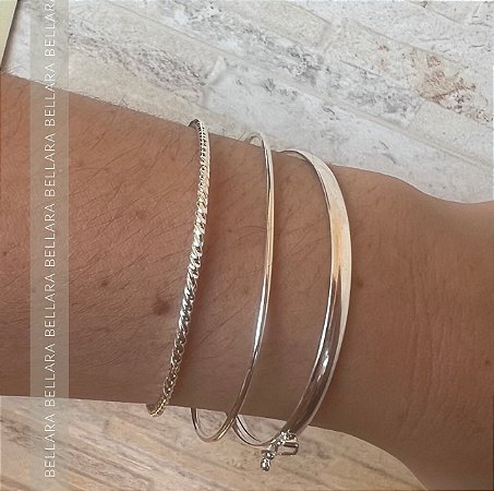 TRIO BRACELETES PRATA 925