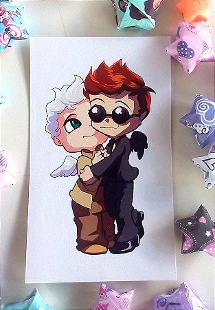 Good Omens - Adesivo (com óculos)