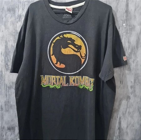 Camiseta Vintage Mortal Kombat tam GG