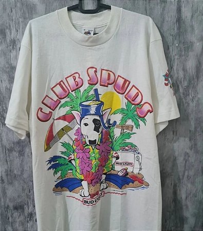 camiseta spuds mackenzie - mascote da budlight - budweiser tam M