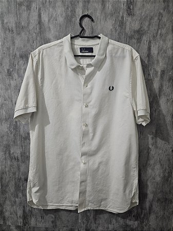 Camisa creme Fred Perry tam G