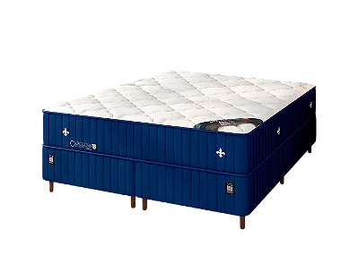 Colchão com Box Carolina Blue Me HSS - Queen Size - 1,58 x 1,98m - Altura 33cm