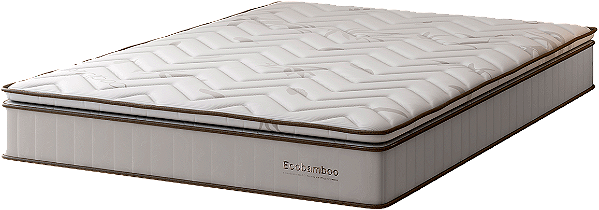 Colchão Ecobamboo Pillowtop Me EPS - Casal - 1,38 x 1,88m - Altura 30cm