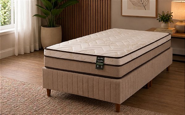 Colchão com box Ecobamboo Select Me EPS - Solteiro - 0,88 x 1,88m - Altura 30cm