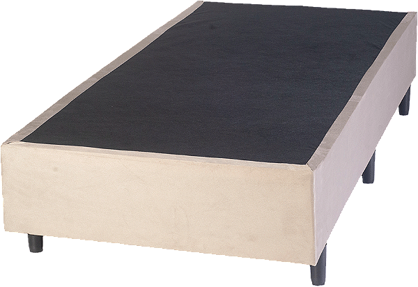 Base Box Aplauso - Solteiro Americano - 0,96 x 2,03m - Altura 38cm - Suede Bege