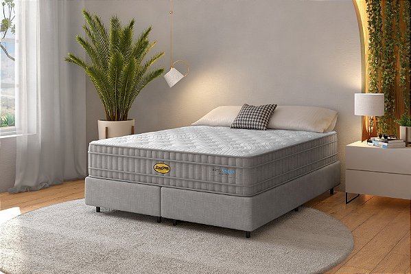 Colchão com Box Hotel ME Dupla Face-Queen 1,58 x 1,98 Altura 28cm