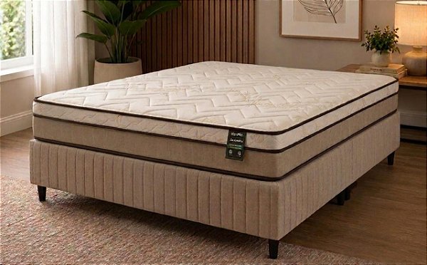 Colchão Com Box Ecobamboo Select ME - Casal - 1,38 x 1,88m - altura 30cm