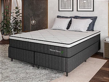 Colchão Com Box Natural Class  - King  Size - 1,93 x 2,03m - Altura 32cm