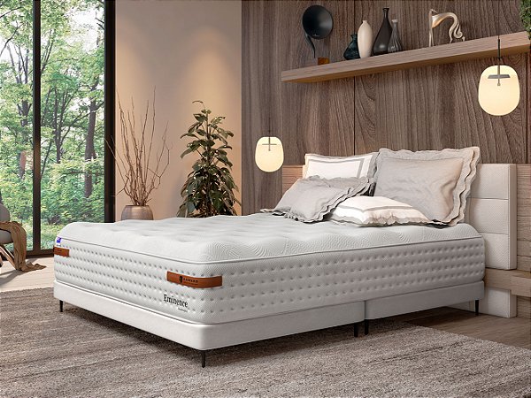 Colchão com Box Eminence Plush Me - King Size - 1,93 x 2,03m - Altura 38cm