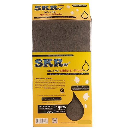 SKRw ESPONJA FILTRANTE REMOVE NITRITO  44X25CM