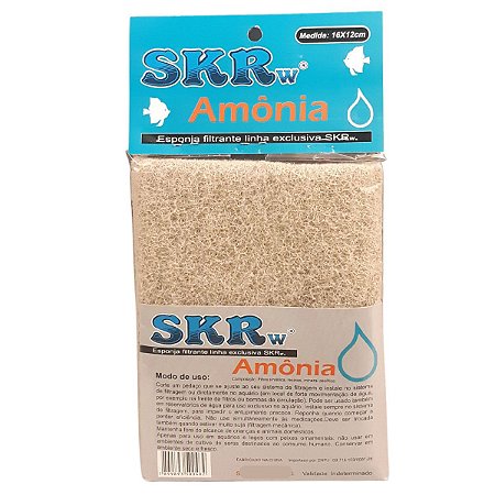 SKRw ESPONJA FILTRANTE REMOVE AMONIA   16X12CM