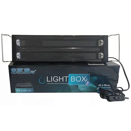 SKRw BOX LIGHT  P/ LAMPADA TUBOLAR LED  45 A 60CM