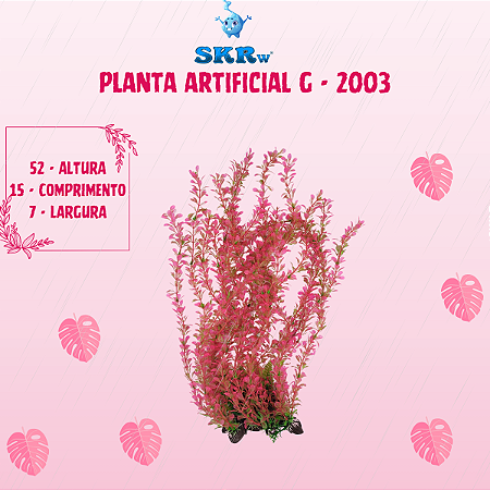 SKRw PLANTA ARTIFICIAL G-2003 52X15CM ROSA/VERDE