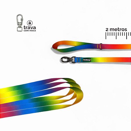 Guia Longa 2 metros para cachorros Happy