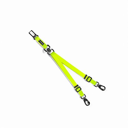 Cinto de Segurança Duplo para cachorros Neon Amarelo