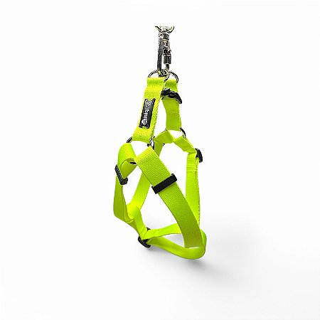 Peitoral Americano para cachorros Neon Amarelo