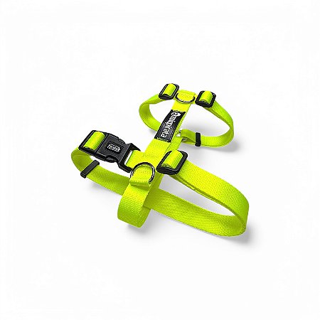 Peitoral H antipuxão para cachorros Neon Amarelo
