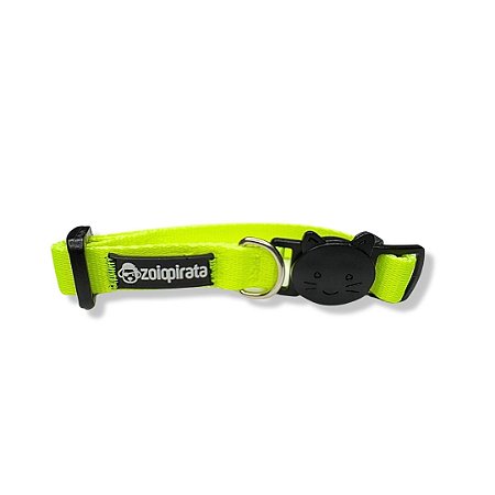 Coleira para Gatos Breakaway Anti-Enforcamento Neon Amarelo