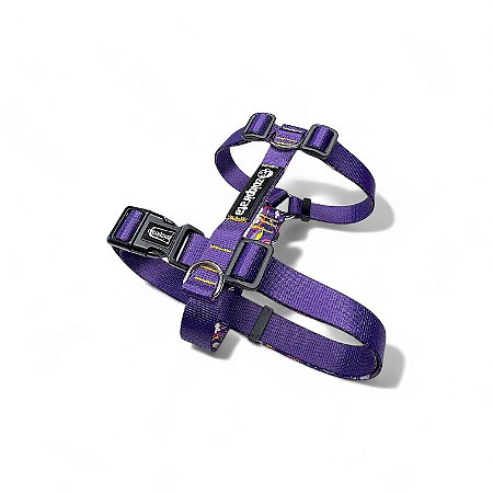 Peitoral H antipuxão para cachorros Roxo