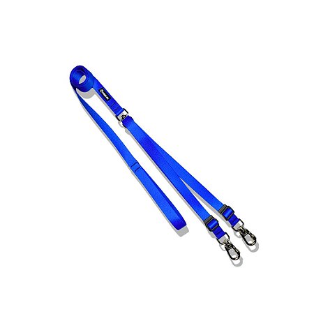 Guia Dupla para cachorros Azul Royal