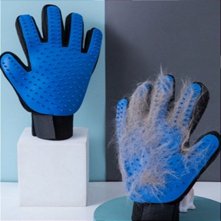 Luva Escova Nano Magnética Tira Pelos Dos Pets Cães E Gatos