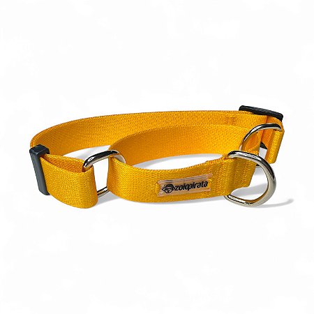 Coleira Martingale Antifuga para cachorros Amarelo