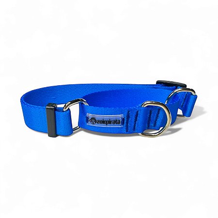 Coleira Martingale Antifuga para cachorros Azul Royal