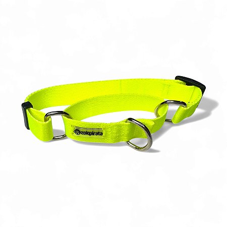 Coleira Martingale Antifuga para cachorros Neon Amarelo