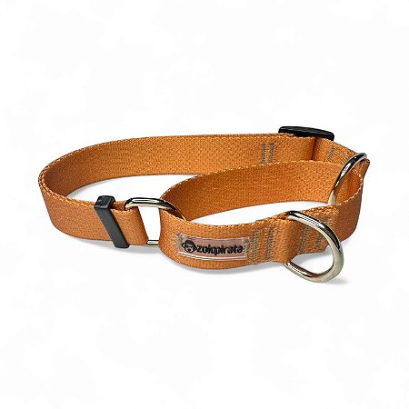 Coleira Martingale Antifuga para cachorros Terracota