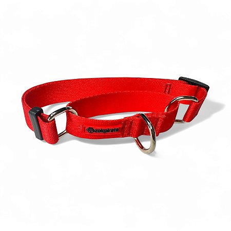 Coleira Martingale Antifuga para cachorros Vermelho