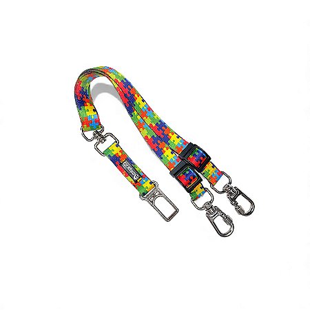 Cinto de Segurança Duplo para cachorros Quebra-Cabeça Autismo Suporte Emocional