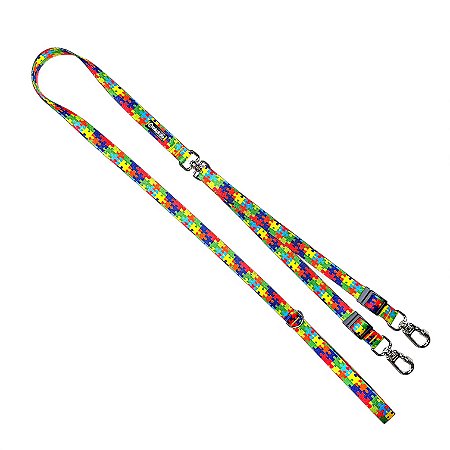 Guia Dupla para cachorros Quebra-Cabeça Autismo Suporte Emocional