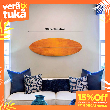 Prancha Artesanal de Parede Single em Madeira Rústica