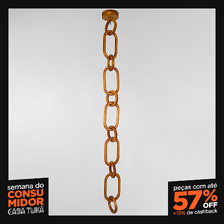 Corrente Decorativa de Teto em Madeira (1,80m)