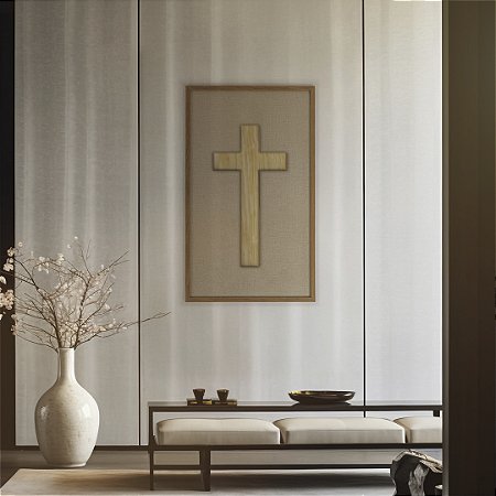 Quadro em Alto Relevo - Cruz Immissa (100x60cm)