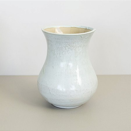 Vaso em Cerâmica Mod: Savana de 15x12cm - Cor: Erva Doce