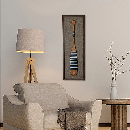 Quadro Com fundo em Tecido Linho - Remo Canadense