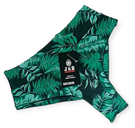 Calcinha de Biquíni Hot Paint Fio Duplo Cós Alto Verde Folha, a mais vendida