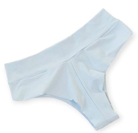 Calcinha de Biquíni Hot Paint Fio Duplo Cós Alto Branco, a mais vendida