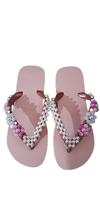 Chinelo Havaianas Top Decorados Rosa Balett