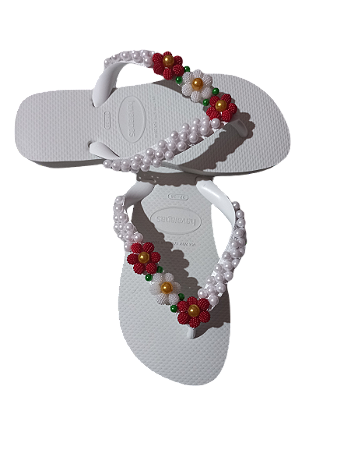 Chinelo havaianas top decorados