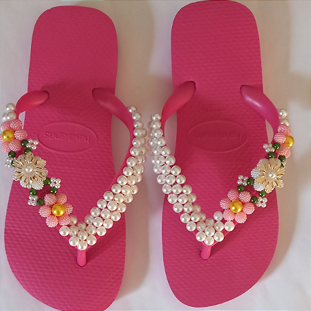Sandália Havaianas Top Decorados Rosa
