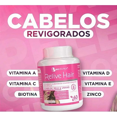 Relive Hair (Fisiofort Mulheres) 60 capsulas