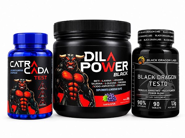 KIT FURA PAREDE / CATRACADA + DILAPOWER uva + DRAGON TESTO