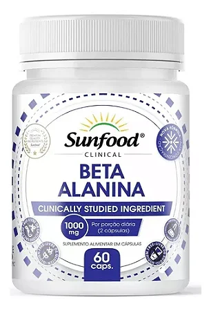 Beta Alanina 1000 Mg Sunfood 60 Cápsulas