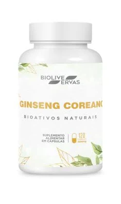 GINSENG KOREANO 120CÁPS 500MG - Biolive