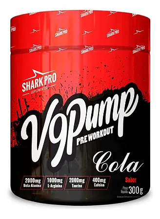 V9-pump Pre Workout - 300g Cola - Shark Pro