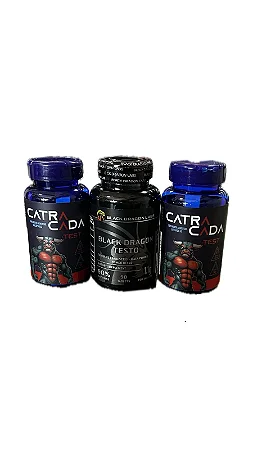 OFERTA BLACK FRIDAY - KIT 2 CATRACADA + 1 BLACK DRAGON TESTO