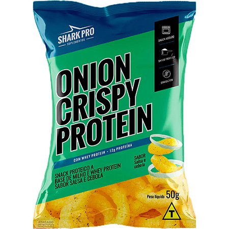 Crispy Protein Salgadinho Proteico (50g) Shark Pro SALSA E CEBOLA